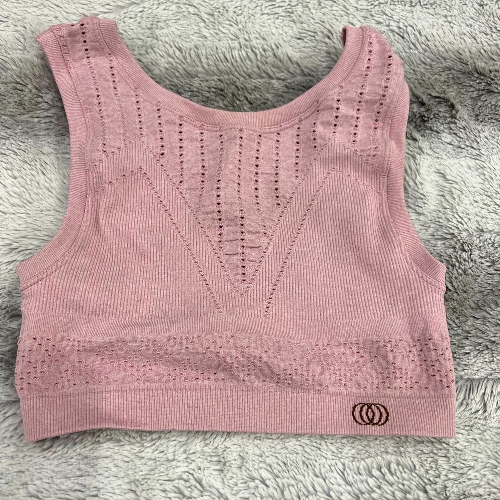 Blush pink colored sports bra/ bralette